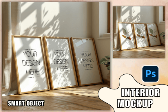 Download Set of 3 Frame Mockups PSD Frame Mockup - Mock Collection