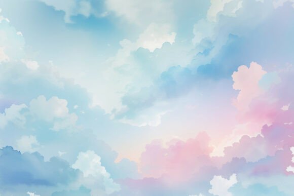 Download Sky Blue Watercolor Digital Paper - Water Collection