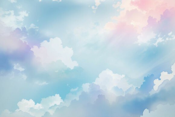 Download Sky Blue Watercolor Digital Paper - Water Collection