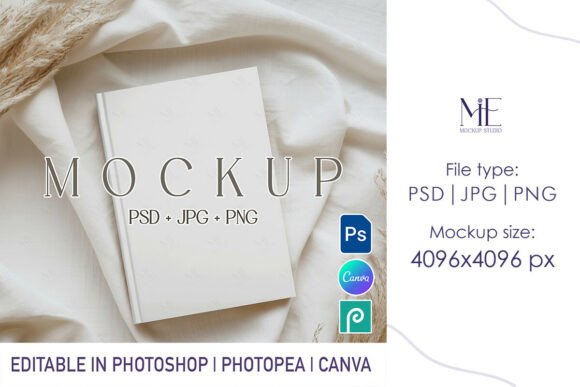 Download Boho Hardcover Journal Mockup A5 Notebo - Mock Collection