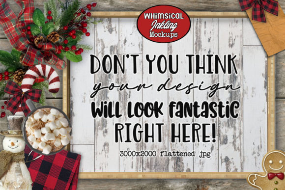 Download Rustic White Christmas Sign Mockup - Mock Collection