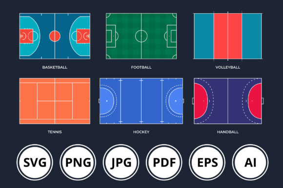 Download Most Popular Sport Fields Illustration - Illustration Collection
