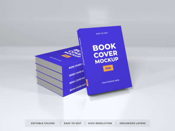 Download Realistic Book Cover Photoshop Mockup - Mock Collection