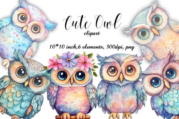Download Watercolor Owl Clipart, Owl Clipart, PNG - Water Collection