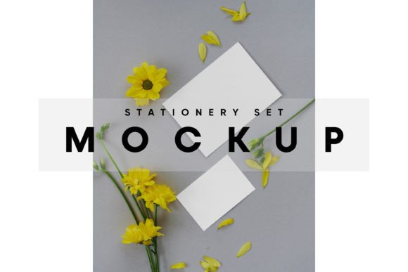 Download Business Cards on Floor Mockup - Mock Collection
