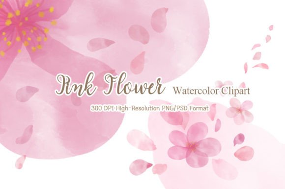 Download Cherry Blossom Pink Watercolor Clipart - Water Collection