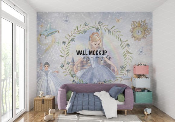 Download Wall Mockup Wallpaper Mockup Kids Room - Mock Collection