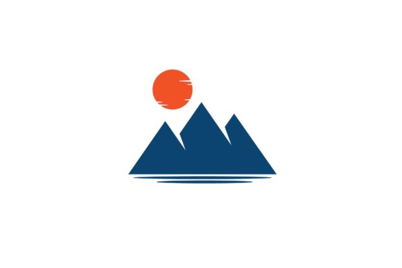 Download Minimalist Modern Mountain and Sun Logo - Sun Collection