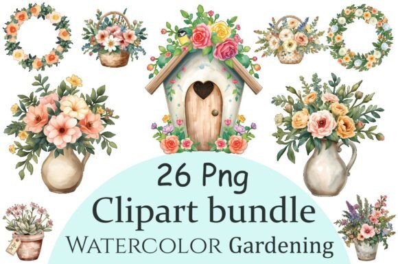 Download Watercolor Floral Clipart Bundle - Water Collection