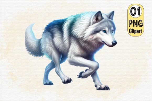 Download Watercolor Wolf Clipart PNG - Water Collection