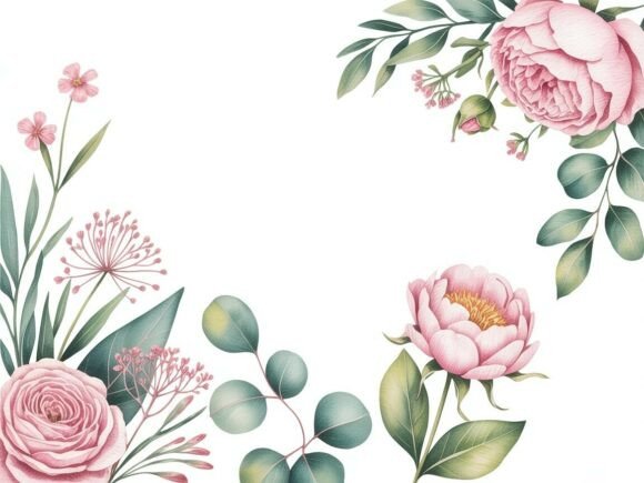 Download Delicate Watercolor Floral Clipart Set - Water Collection