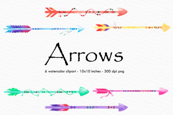 Download Watercolor Arrows Illustration - Illustration Collection