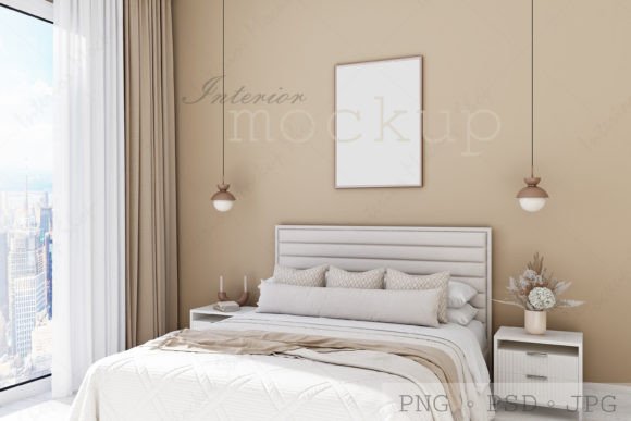 Download Bedroom Frame Mockup Interior, Mockup - Mock Collection