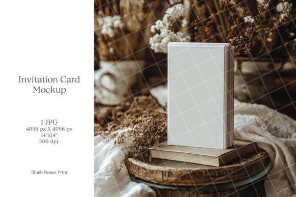 Download Boho 5x7 Invitation Card Mockup Wedding - Mock Collection
