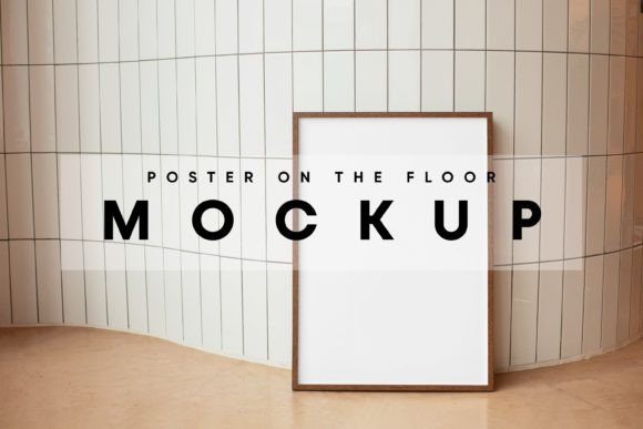 Download Poster on the Floor Mockup - Mock Collection