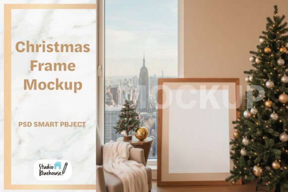Download Christmas Frame Mockup - Mock Collection