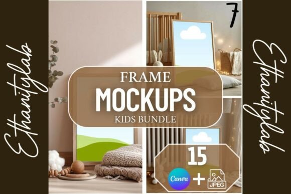 Download Elegant Nursery Mockups | 15Canva &amp; JPEG - Mock Collection