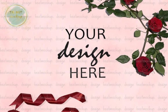 Download Mother’s Day Rose Background Mockup - Mock Collection
