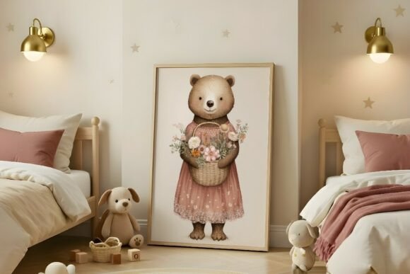 Download Blush Pink Kids Room Mockup - Mock Collection