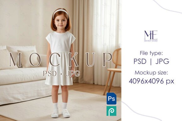 Download Girl Dress Mockup, Kids Summer Dress - Mock Collection