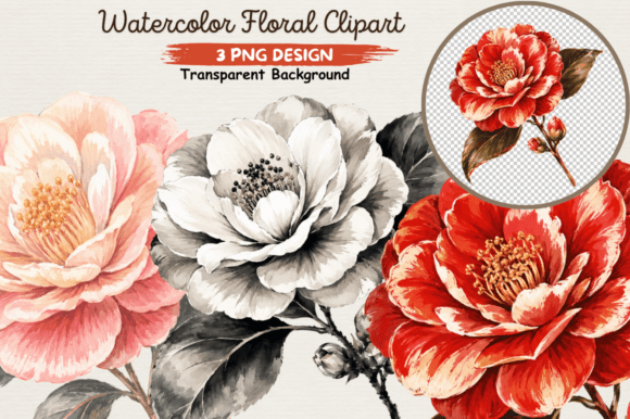 Download Watercolor Floral Clipart PNG,Elegant - Water Collection