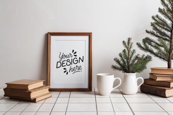 Download Christmas Frame Mockup &amp; Poster Mockup - Mock Collection