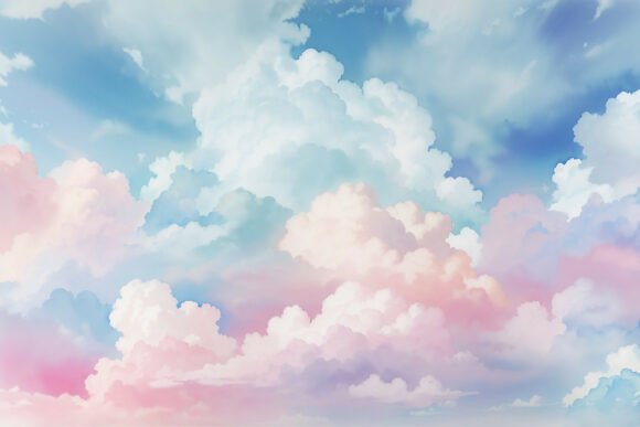 Download Sky Blue Watercolor Digital Paper - Water Collection